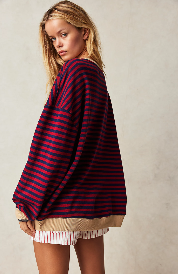 Mia - Maglione Oversize A Righe