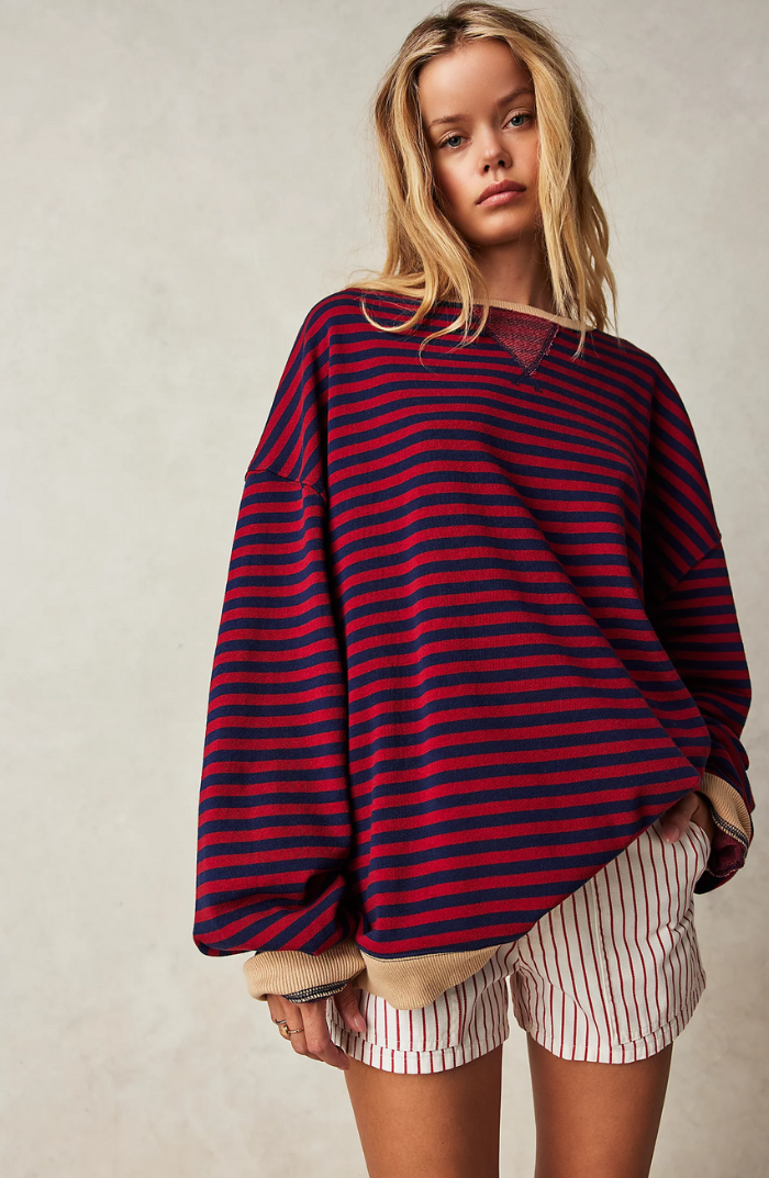 Mia - Maglione Oversize A Righe