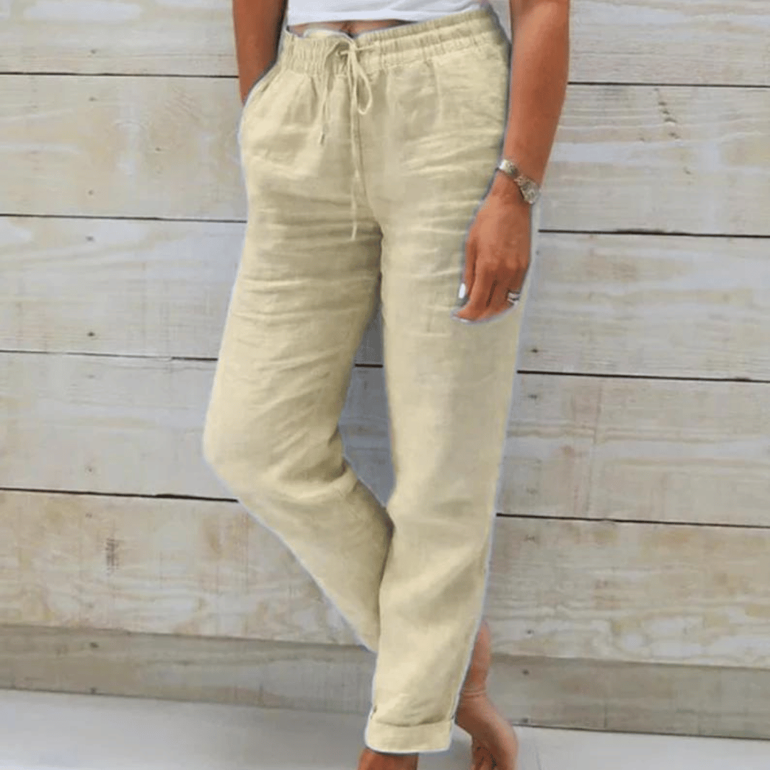 Rachele | Pantaloni Elasticizzati In Cotone