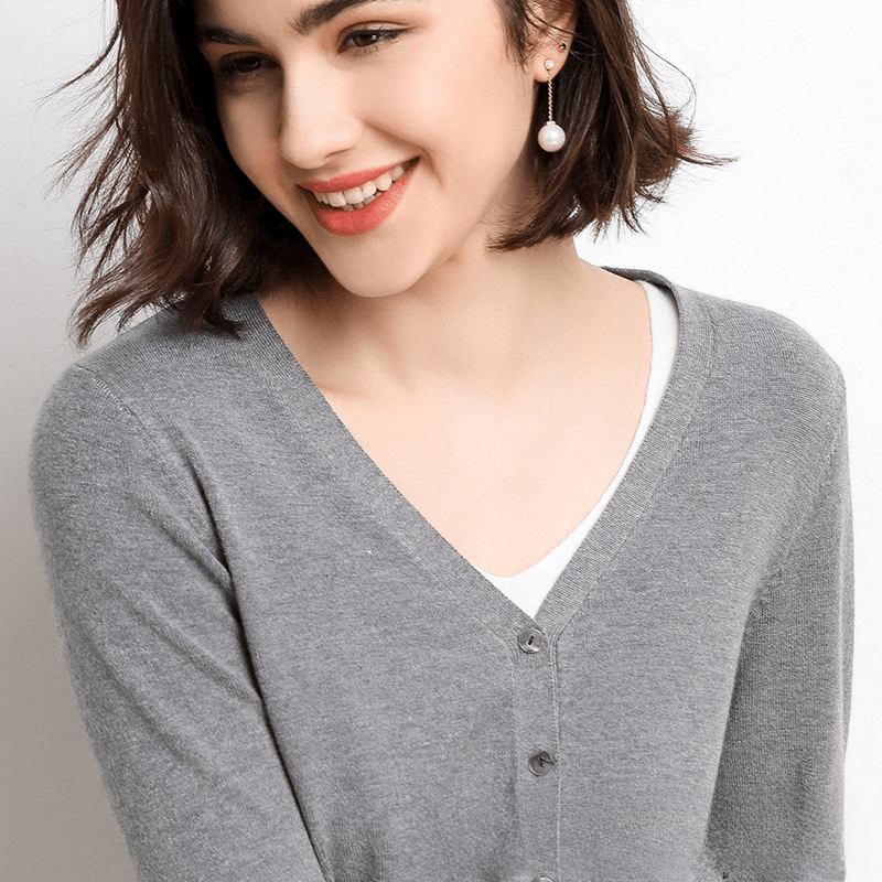 Carlotta® | Cardigan In Cotone Artigianale