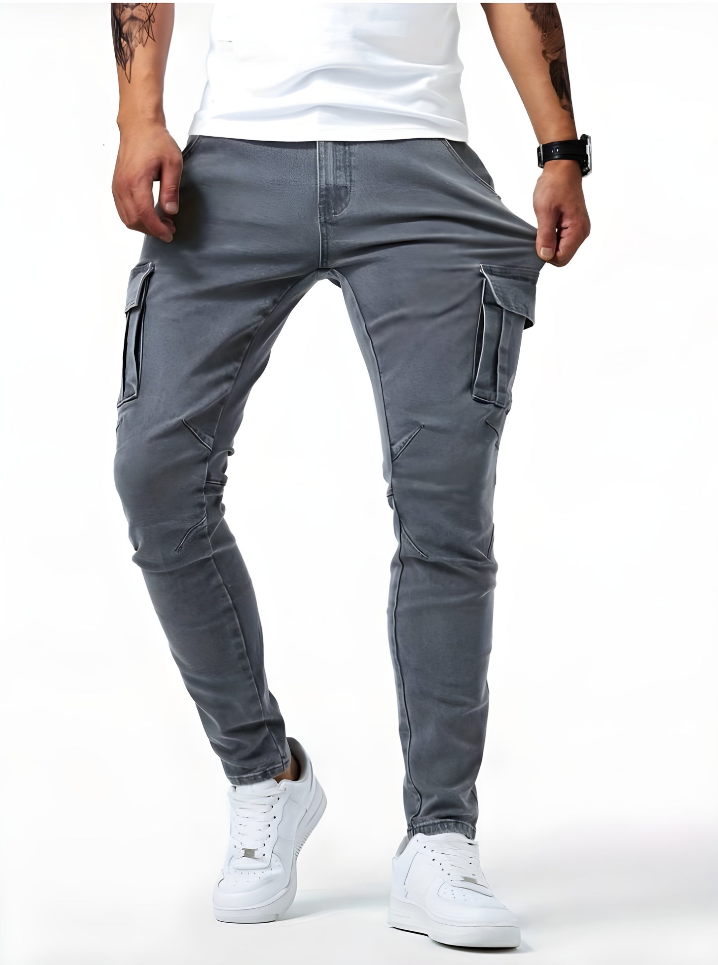 Nelo - Jeans Cargo Comodi Ed Eleganti