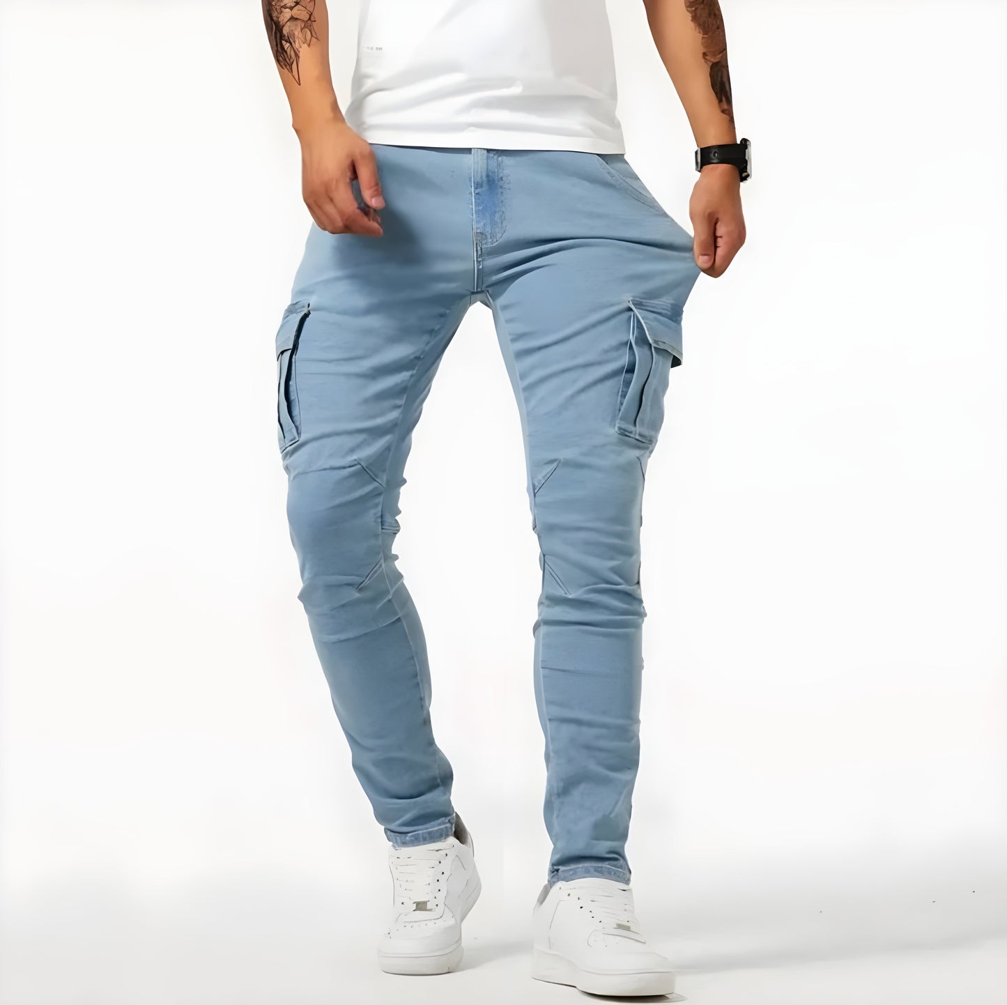 Nelo - Jeans Cargo Comodi Ed Eleganti