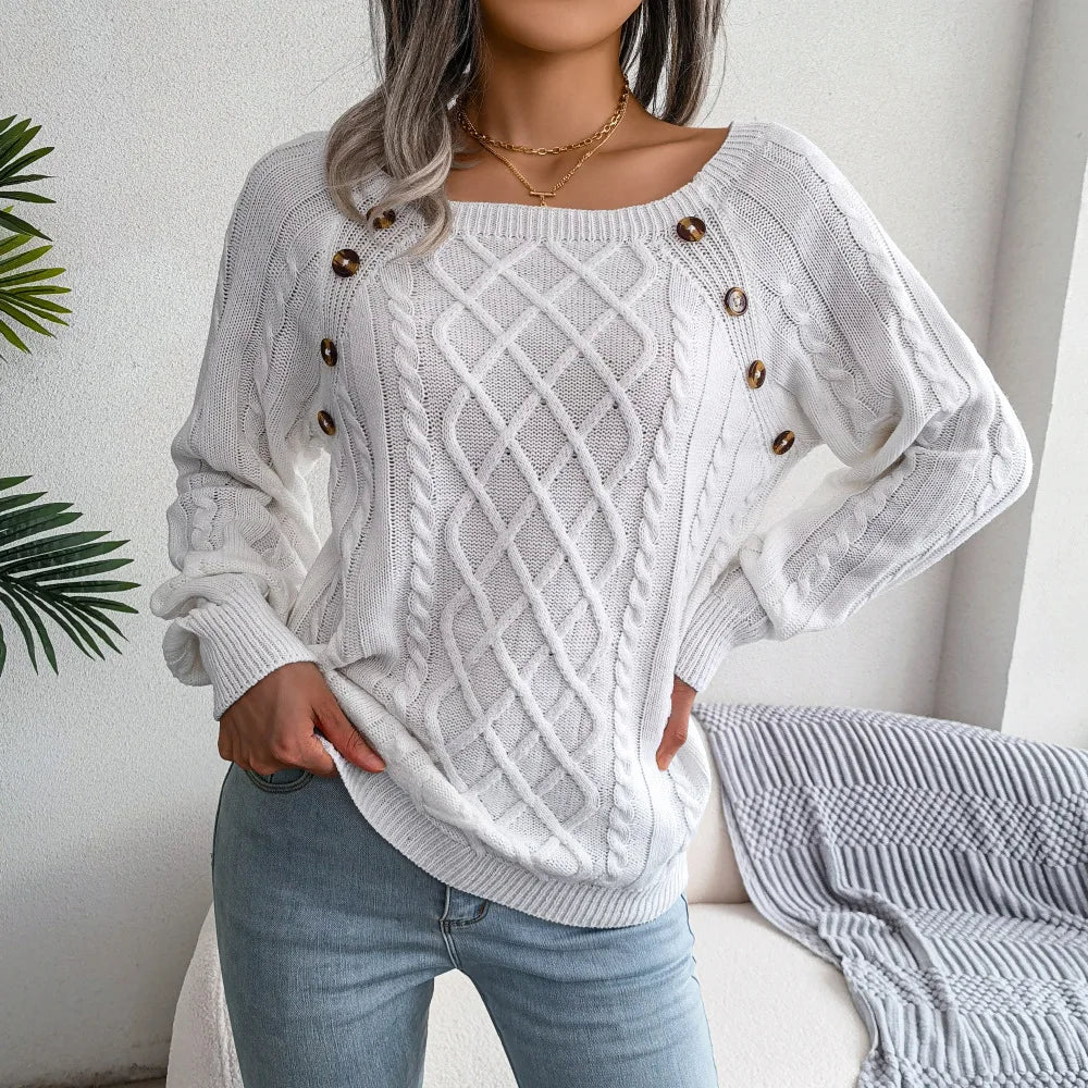 Lidia - Pullover Elegante a Maniche Munghe