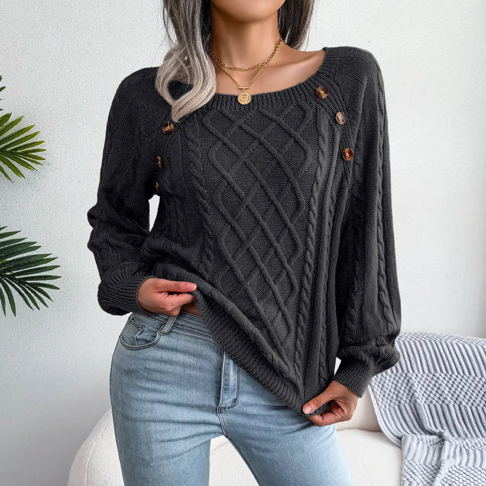 Lidia - Pullover Elegante a Maniche Munghe