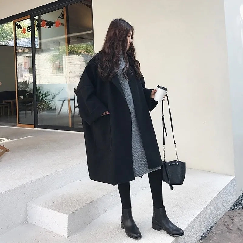 Elegante Trench Oversize In Lana