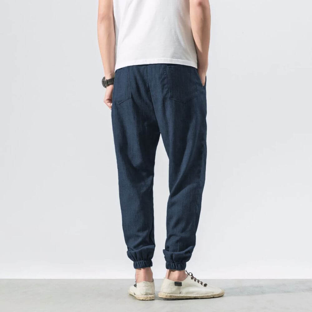 Yoko- Pantaloni Comfort Leggeri In Cotone