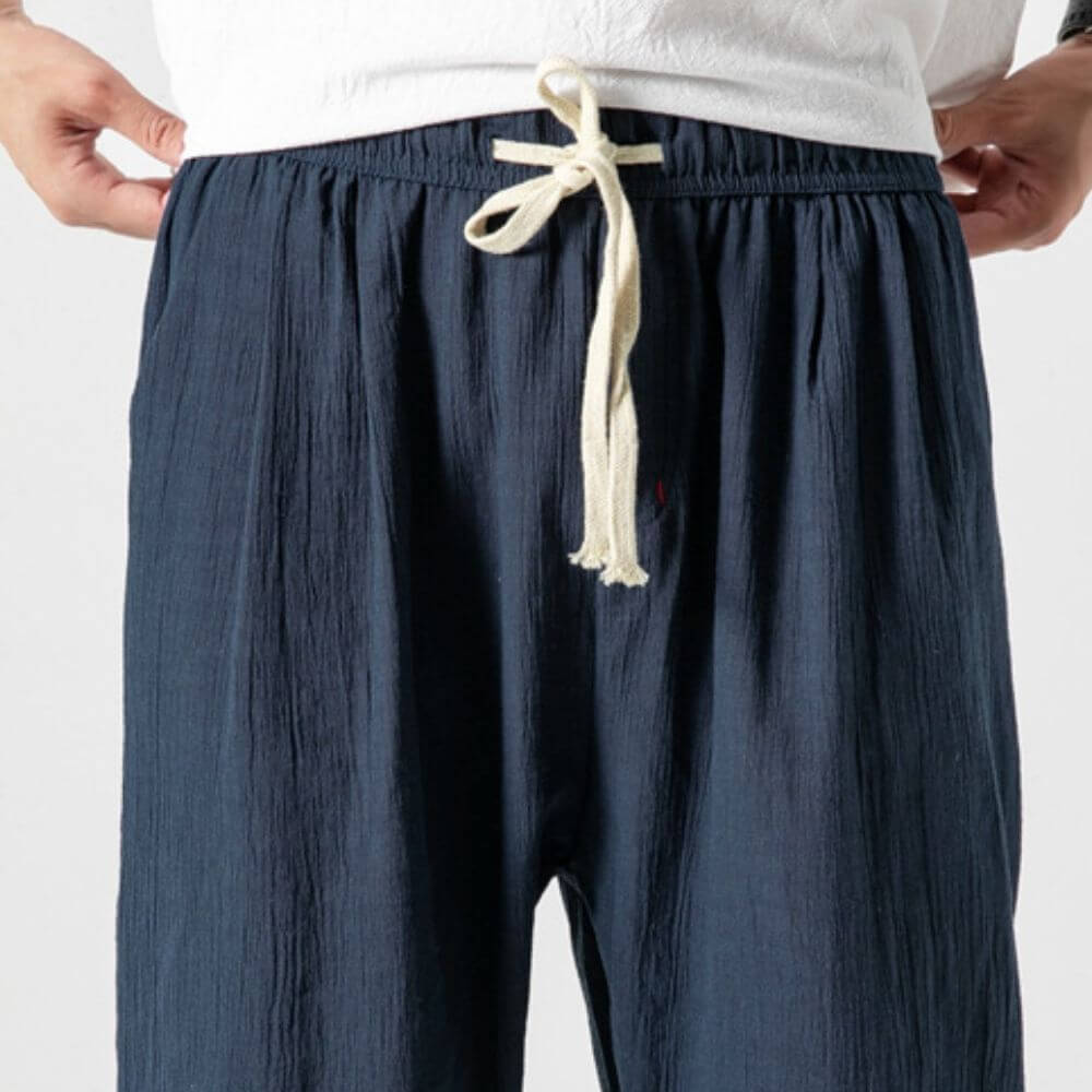 Yoko- Pantaloni Comfort Leggeri In Cotone