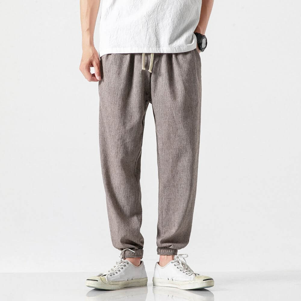 Yoko- Pantaloni Comfort Leggeri In Cotone