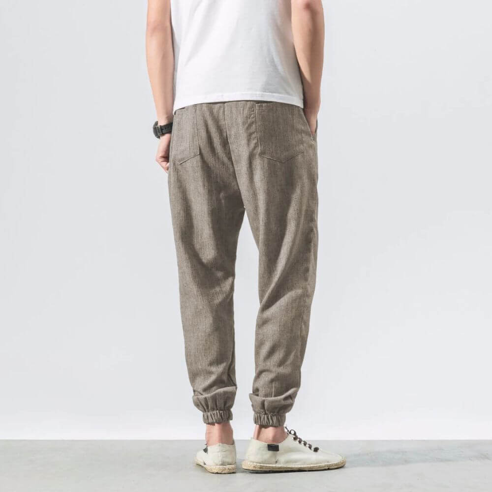 Yoko- Pantaloni Comfort Leggeri In Cotone