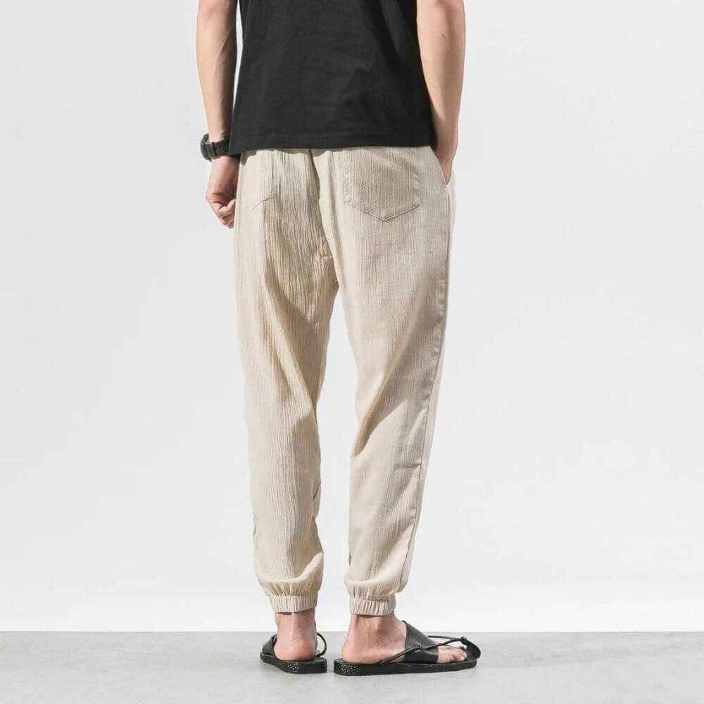 Yoko- Pantaloni Comfort Leggeri In Cotone