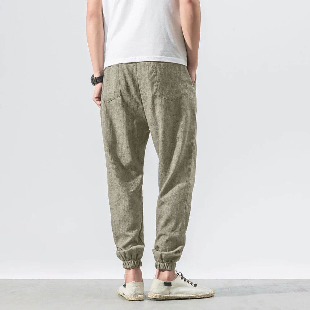 Yoko- Pantaloni Comfort Leggeri In Cotone