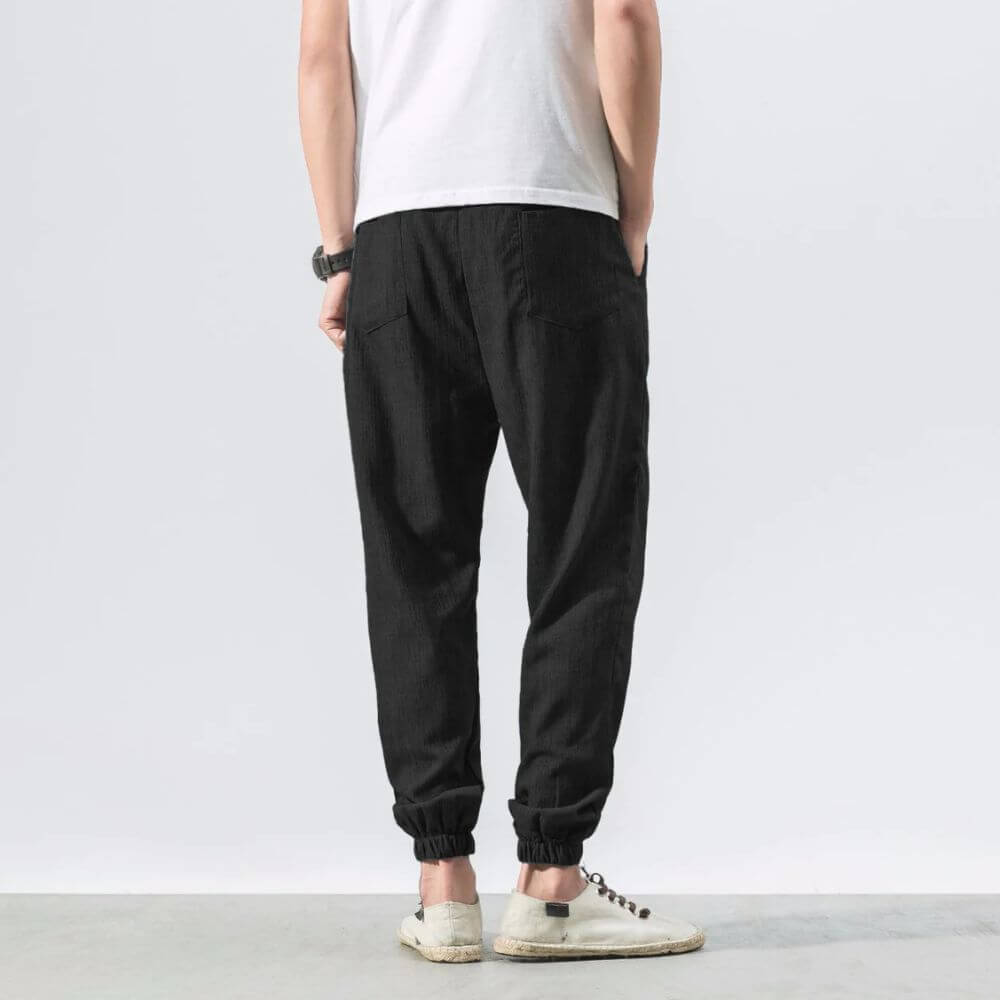 Yoko- Pantaloni Comfort Leggeri In Cotone