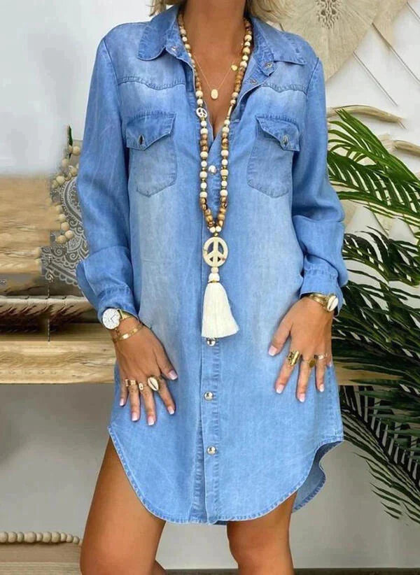 Jasmine - Abito Camicia In Denim