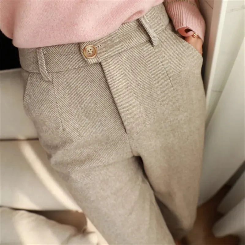 Pantaloni In Lana LuxBlend