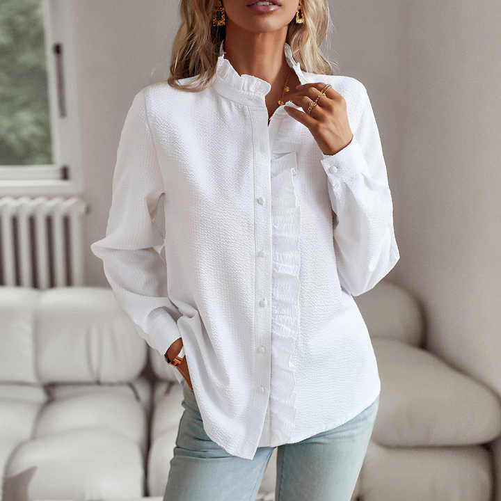 Camicia Da Donna Con Volant